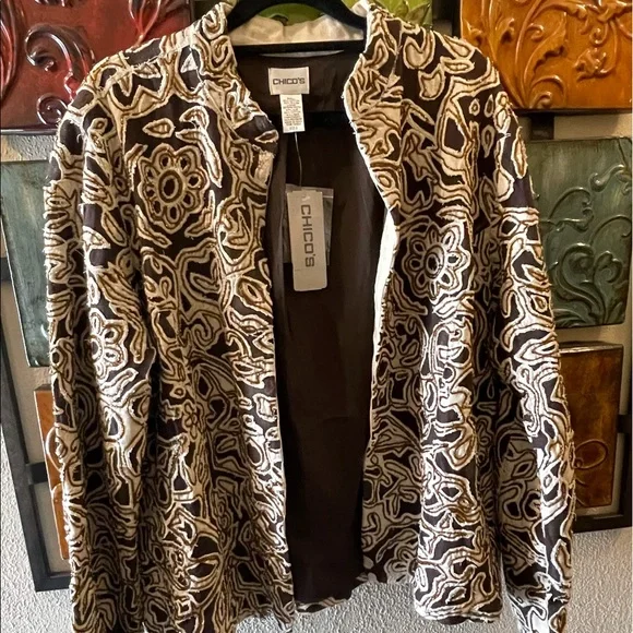 Chicos Beaded Jacket appliqué